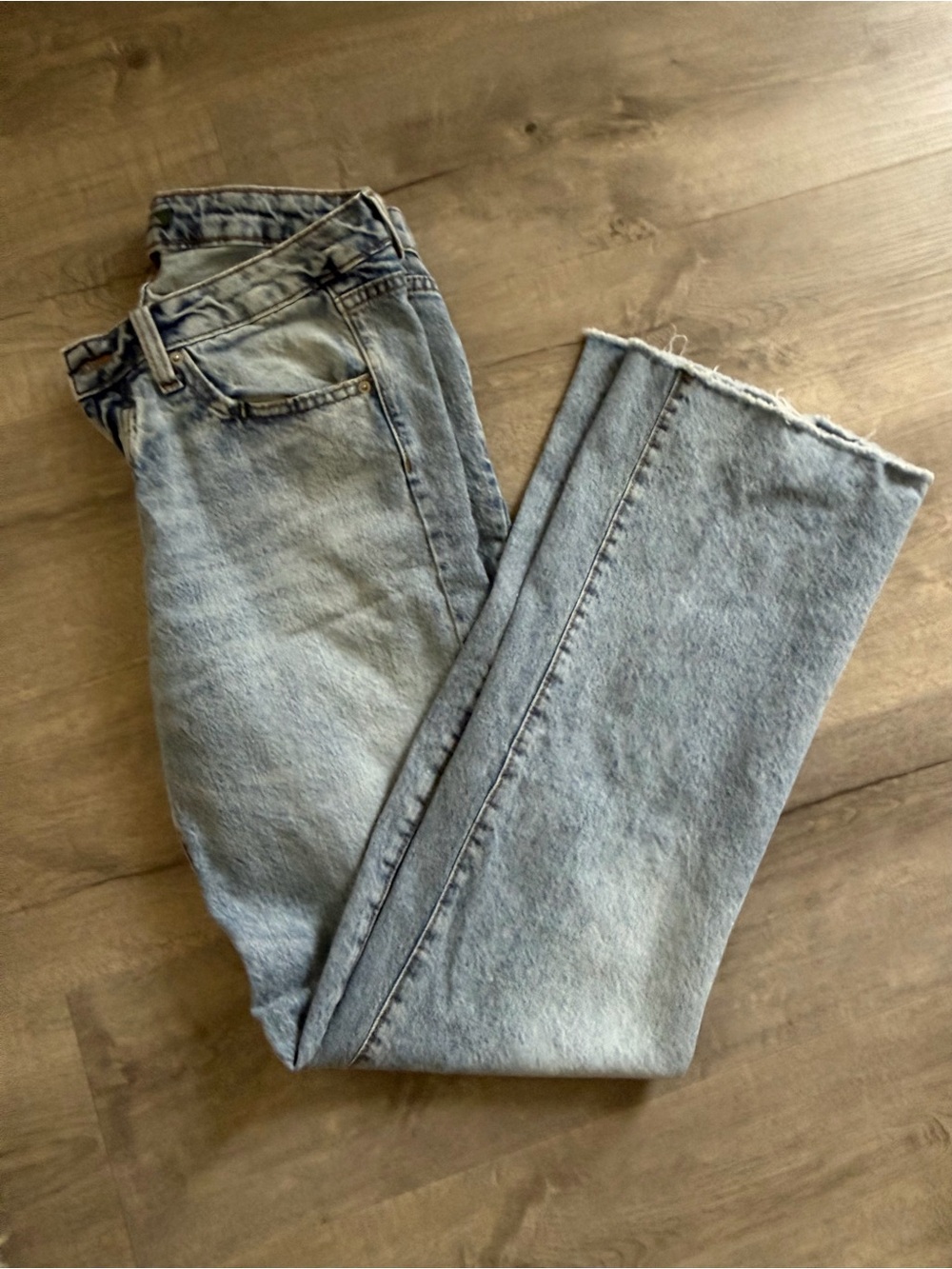 wild fable Light Blue Straight-Leg Jeans